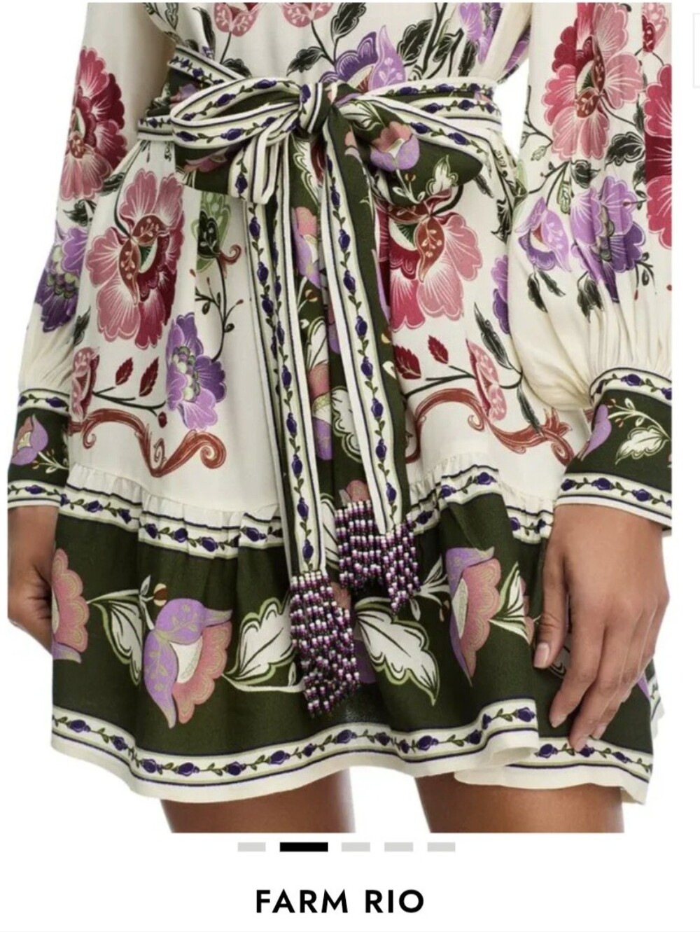 Farm Rio NWT Rococo Mini Dress XS - Picture 3 of 9